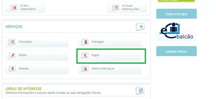 Pagar o IUC no site das finanças