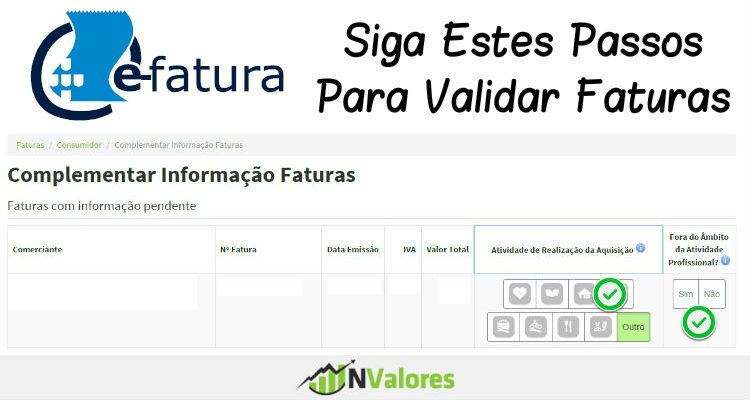 Como validar faturas no E-Fatura?