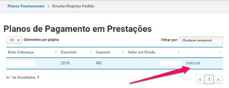 Plano de pagamentos do irs em prestações